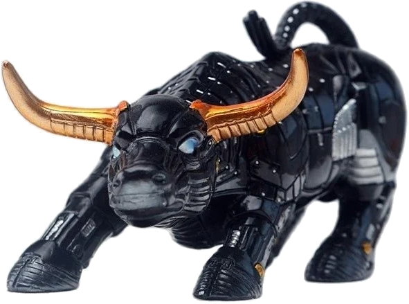 Black crypto bull