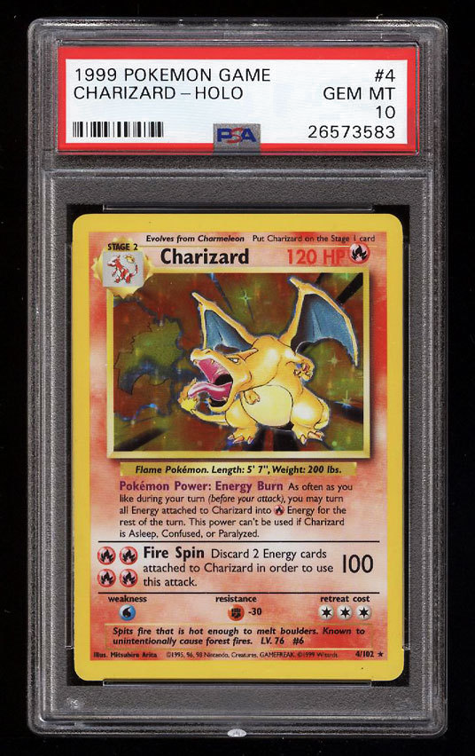 1999 Base Set Charizard PSA 10